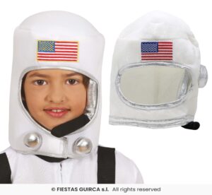 casco astronauta infantil tela