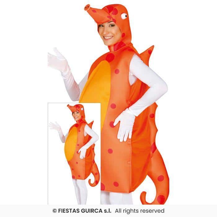 DISFRAZ CABALLITO DE MAR, ADULTO, 52 – 54 (L)