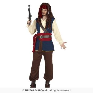 DISFRAZ PIRATA JACK AZUL XXL