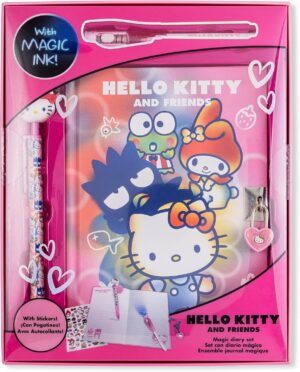 Diario Con Boligrafo Magico Hello Kitty + Boligrafo Con Topper