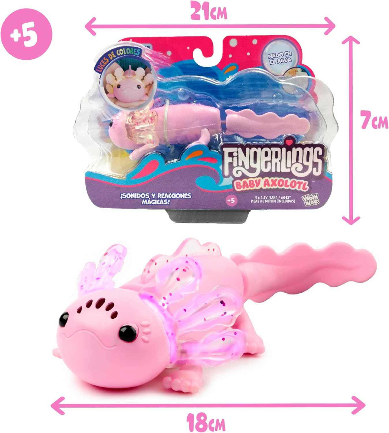 Fingerlings Axolotl Nadador - Imagen 2
