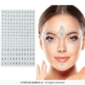 Joyas faciales brillantes surtidas
