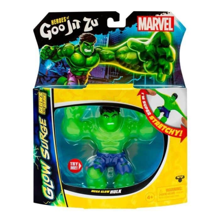 Goo Jit Zu Figura Marvel Glow Surge Hulk - Imagen 1