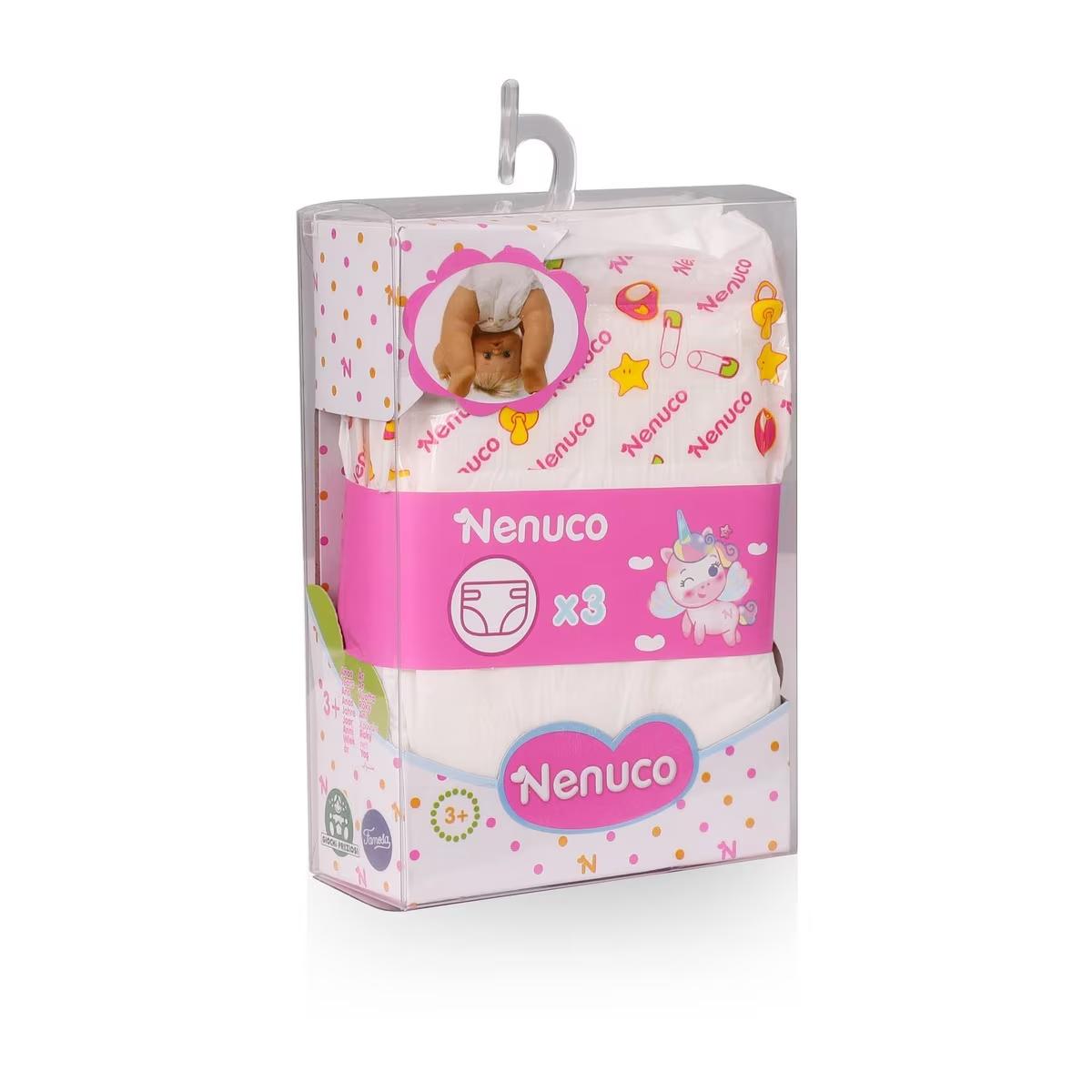 Nenuco - Accesorios Pack de 3 Pañales - DIAPER - Imagen 2