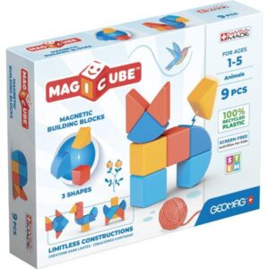 Geomag Magicube 3Shapes Animales 9 piezas