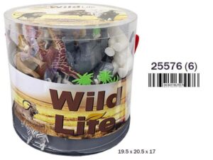 Bote Animales Selva 34 pzas