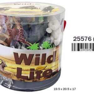 Bote Animales Selva 34 pzas