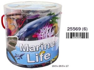 Bote Animales Marinos 34 pzas