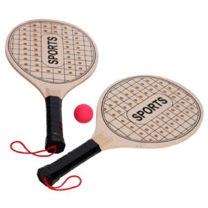 Raqueta Pala Madera Playa Agujeros