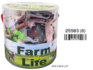 Bote Animales Granja 34 Pzas