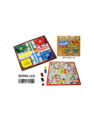 Tablero Grande Parchis Y Oca con Accesorios