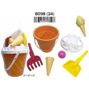 Red Cubo Playa con 7 Accesorios Helados