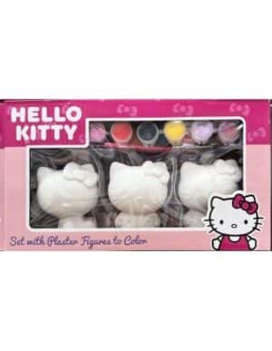 HELLO KITTY PACK DE 3 FIGURAS ESCAYOLA PARA DECORAR