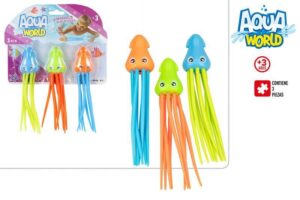 AQUA WORLD - BL JUEGO ACUATICO PULPOS 3 UDS