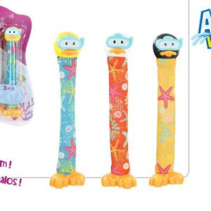 AQUA WORLD-BL JUEGO PISCINA 3 STICKS PATITOS