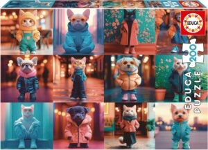 Puzzle 200 Piezas Animales de Moda