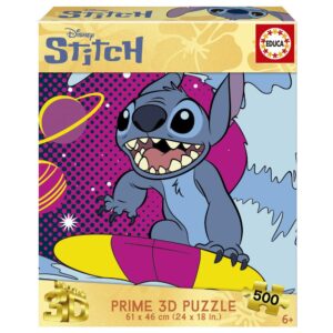 Puzzle 3D Lenticular 500 Stitch Disney Educa