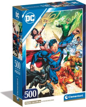 Puzzle 500 Pzs Hqc Dc Comics Compact Box     =2