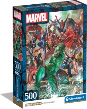 Puzzle 500 Pzs Marvel Compact Box