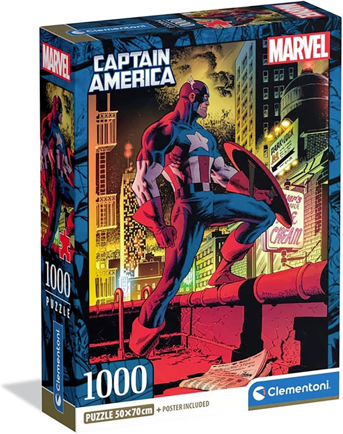 Puzzle 1000 Pzs Marvel Captain America =Com