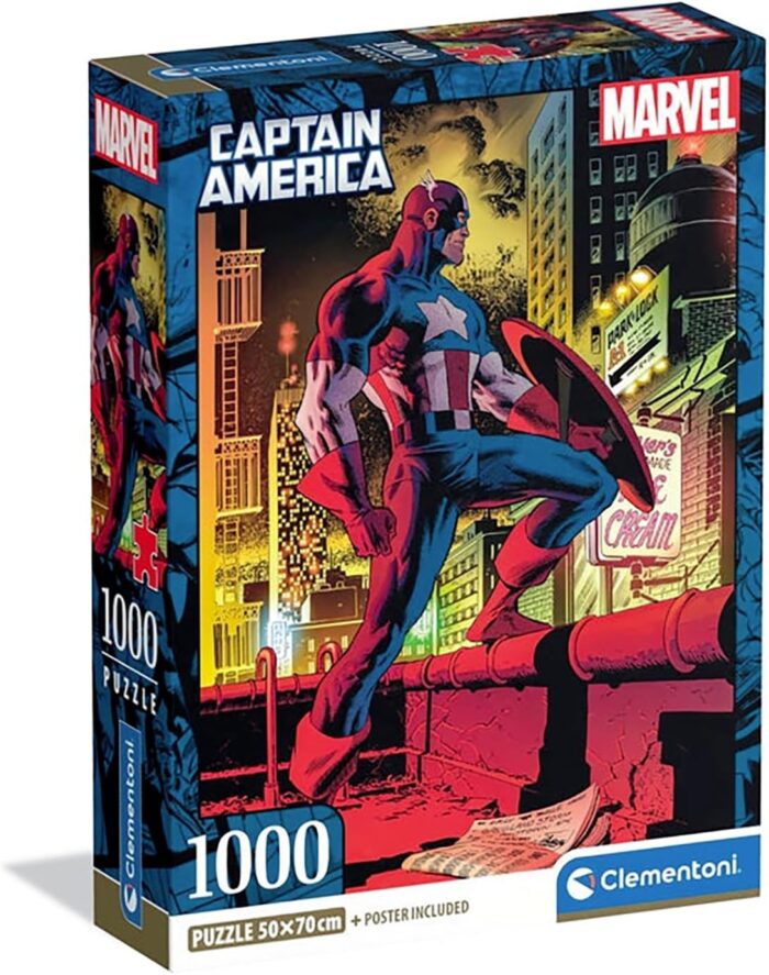 Puzzle 1000 Pzs Marvel Captain America     =Com - Imagen 1