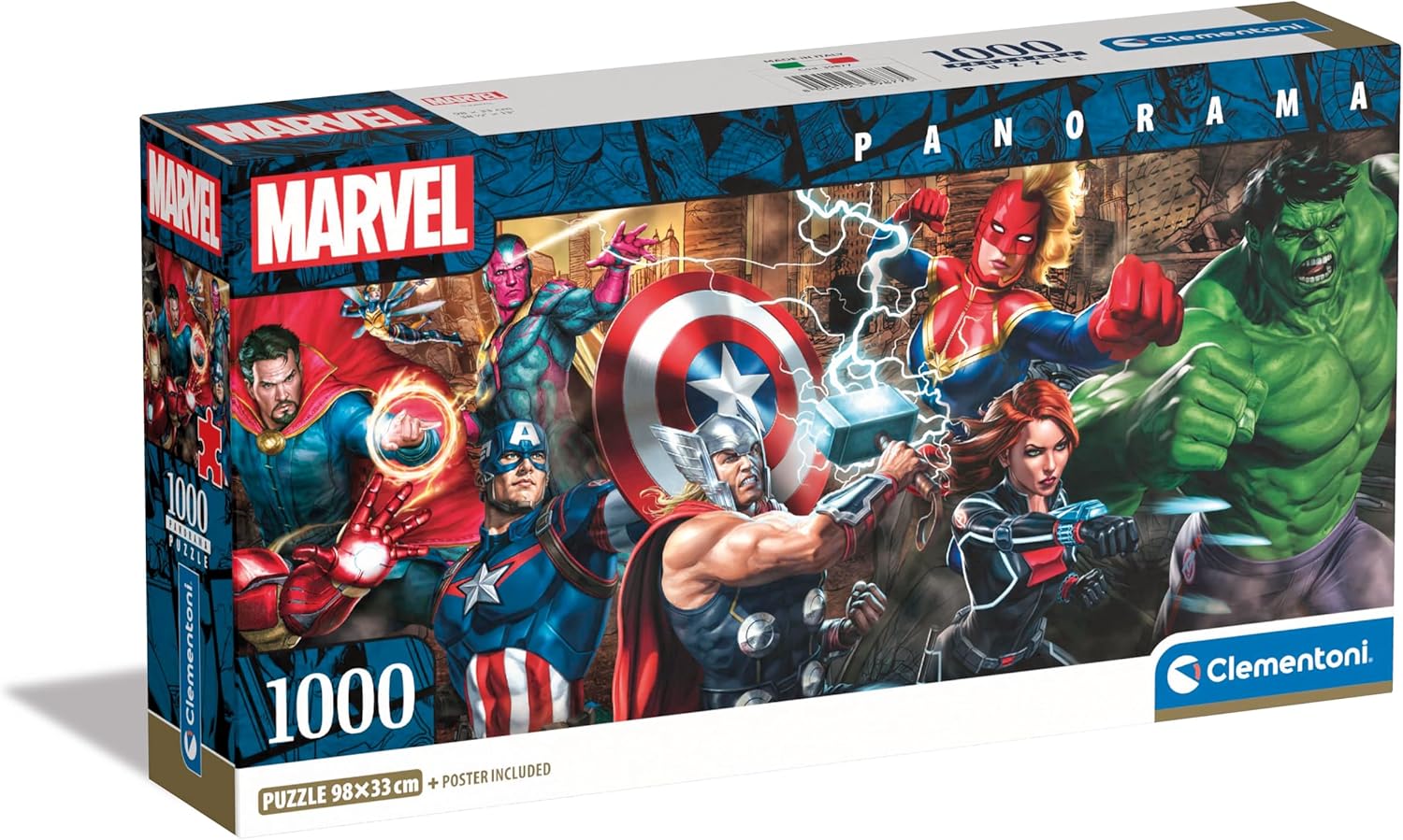 Puzzle 1000 Pzs Panorama Marvel Compact