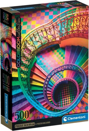 Puzzle 500 Pzs Hqc Colorboom Stairs Compact Box