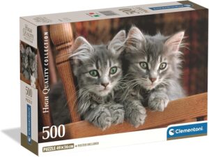 Puzzle 500 Pzs  Hqc Kittens Compact Box
