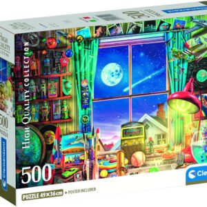 Puzzle 500 Pzs Hqc To The Moon Compact Box