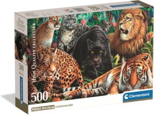 Puzzle 500 Pzs Hqc Wild Cats Compact Box