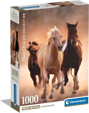 Puzzle 1000 Pzs Hqc Running Horses Compact