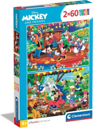 Puzzle 2X60 Pzs Mickey And Friends