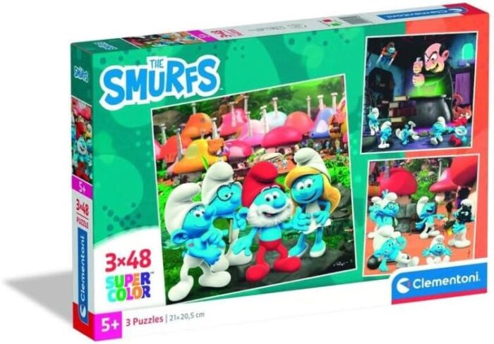 Puzzle 3X48 Pzs Square Smurfs 2025 - Imagen 1