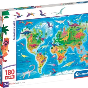 Puzzle 180 Pzs Super Dinosaurs Map =2024=