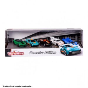 Pack de 5 coches de metal Porsche 1:64