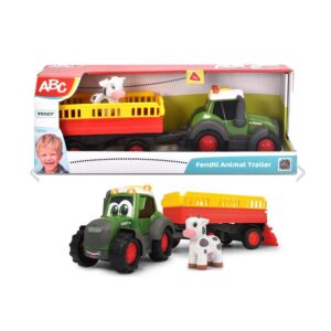 ABC Tractor Fendt Trailer Animales 30 Cm