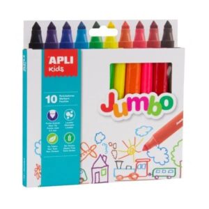 Set de 10 rotuladores Apli Jumbo