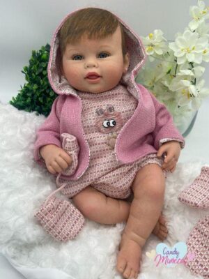 Bebe Reborn Ester Pelo Natural 46 cm