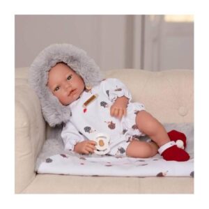 Muñeca Mateo con Manta 38CM con Sonido