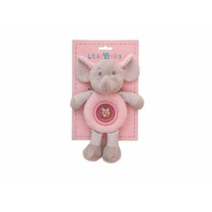 Peluche Elefante Rosa Sonajero Bolita