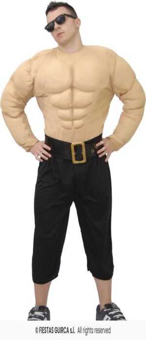 DISFRAZ FORZUDO CAMISETA MUSCULOS T.M