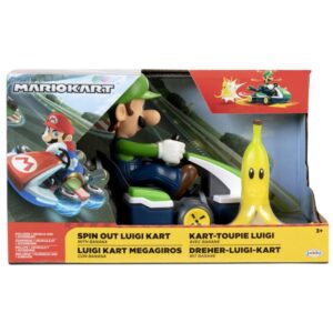 Figura Nintendo Super Mario - Luigi Kart Megagiros 6.5cm