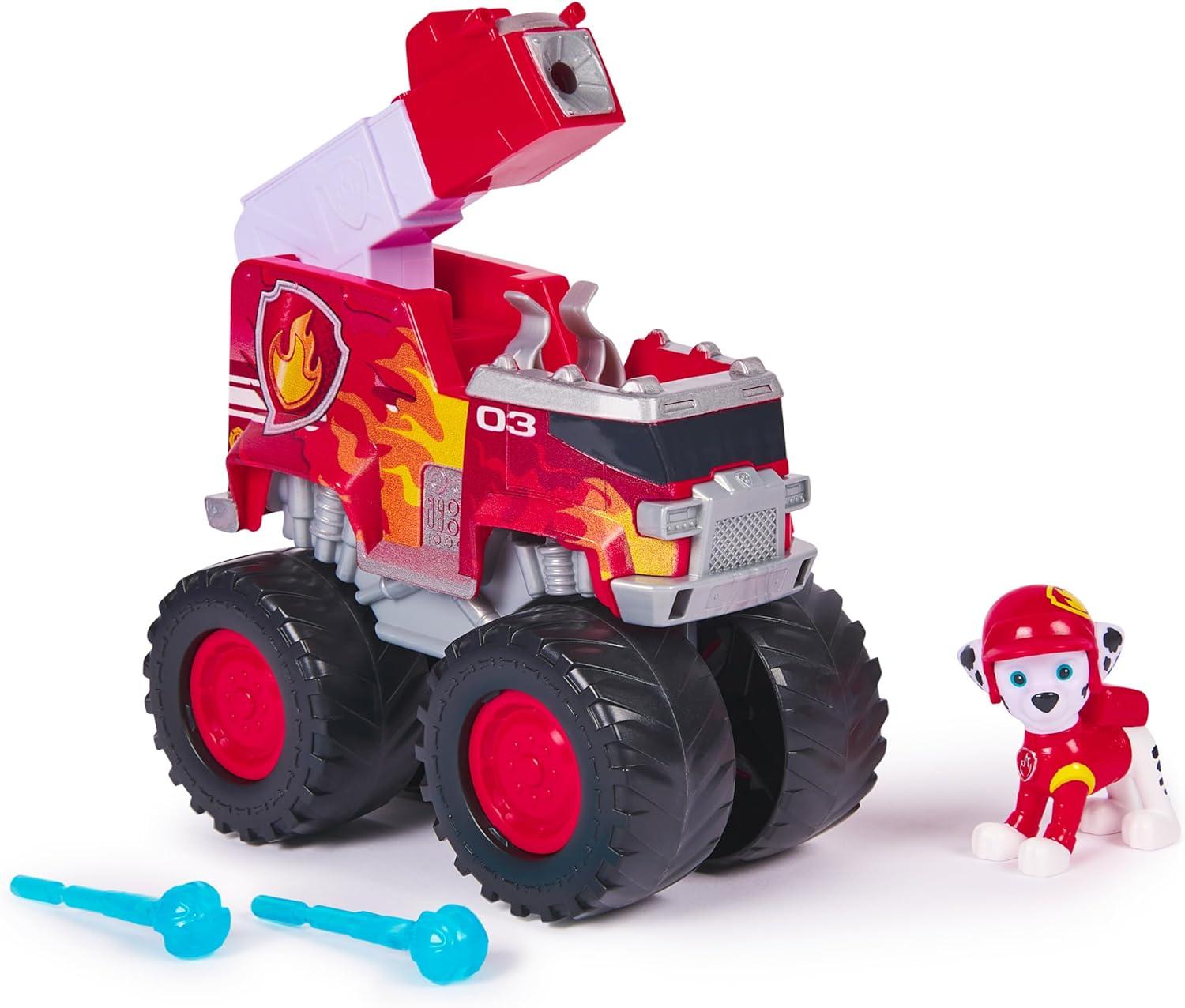Paw Patrol Marshall Rescue Wheels y Camión Bomberos Lanza Proyectiles - Imagen 2