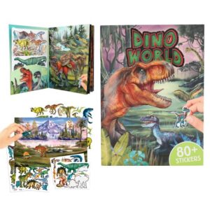 Dino World con pegatinas en relieve