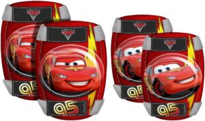 Set Protecciones coderas y rodilleras Stamp Cars