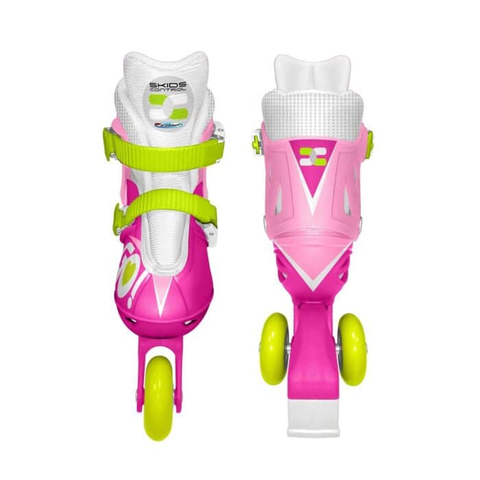Patines De 3 Ruedas Niños Skids Control Talla 27-30 Rosa - Imagen 2