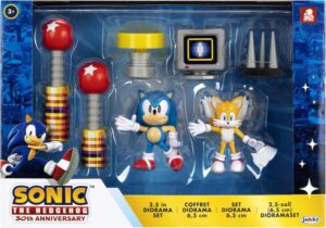 Sonic The Hedgehog – Diorama 30º Aniversario Sonic 2 Figuras de 6 cm y 5 Accesorios