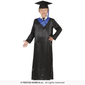 DISFRAZ LICENCIADO GRADUADO CUELLO AZUL UNISEX 5-6 años