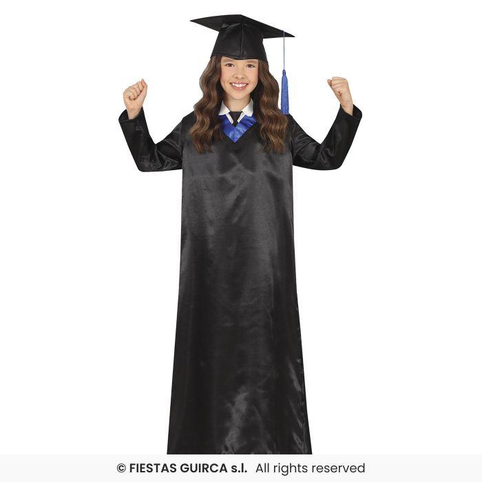 DISFRAZ LICENCIADO GRADUADO CUELLO AZUL UNISEX 5-6 años - Imagen 2