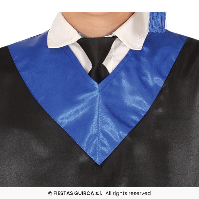 DISFRAZ LICENCIADO GRADUADO CUELLO AZUL UNISEX 5-6 años - Imagen 4